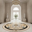 Round Aluminum Backed Multi Finish Lucerne Marble Medallions 60