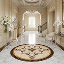 Round Aluminum Backed Multi Finish Marcus Marble Medallions 36