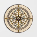 Round Aluminum Backed Multi Finish Odyssey Marble Medallions 48