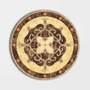 Round Aluminum Backed Multi Finish Vienna Marble Medallions 48