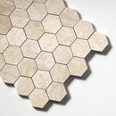Royal Beige Honed Hexagon Marble Mosaics 10 3/8x12