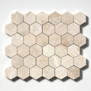 Royal Beige Honed Hexagon Marble Mosaics 10 3/8x12