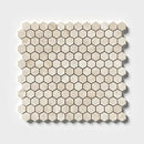 Royal Beige Honed Hexagon 1x1 Marble Mosaics 11 1/2x12 1/4