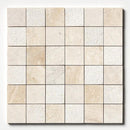 Royal Beige Textured 2x2 Marble Mosaics 12x12