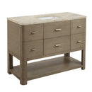 James Martin Lucian 48" Single Bathroom Vanity, Pebble Oak