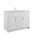 James Martin Bellshire 48" Single Bathroom Vanity, Bright White