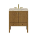 James Martin Hudson 30" Single Bathroom Vanity, Honey Oak