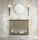 James Martin Lucian 48" Single Bathroom Vanity, Pebble Oak