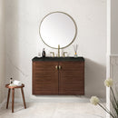 James Martin Amberly 36" Dual Mount Single Bathroom Vanity, Mid-Century Walnut