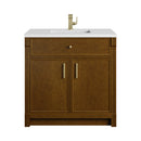 James Martin Bellshire 36" Single Bathroom Vanity, Honey Oak