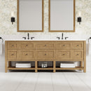James Martin Breckenridge 84" Double Bathroom Vanity, Light Natural Oak