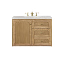 James Martin Laurent 36" Dual Mount Single Bathroom Vanity, Light Natural Oak