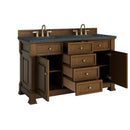 James Martin Brookfield 60" Double Bathroom Vanity, Honey Oak