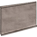 Runway Tortore Honed Cove Base Concrete Look Porcelain Moldings 6x12