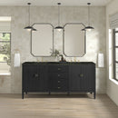 James Martin Myrrin 72" Double Bathroom Vanity, Carbon Oak