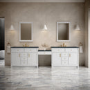 James Martin Bellshire 120" Double Bathroom Vanity, Bright White