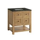 James Martin Breckenridge 30" Single Bathroom Vanity, Light Natural Oak