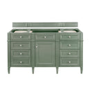James Martin Brittany 60" Single Bathroom Vanity, Smokey Celadon