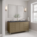 James Martin Chicago 60" Double Bathroom Vanity, Walnut Whisper