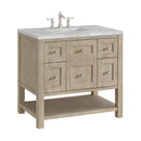 James Martin Breckenridge 36" Single Bathroom Vanity, Whitewashed Oak