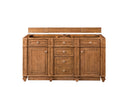 James Martin Bristol 60" Double Bathroom Vanity, Saddle Brown