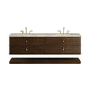 James Martin Allamari 72" Floating Double Bathroom Vanity, Sable