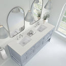 James Martin Breckenridge 72" Double Bathroom Vanity, Serenity Blue
