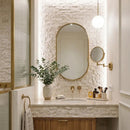 Sahara Beige Rock Face 1x2 Marble Mosaics 12 5/8x12 5/8
