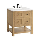 James Martin Breckenridge 30" Single Bathroom Vanity, Light Natural Oak