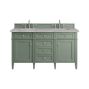 James Martin Brittany 60" Double Bathroom Vanity, Smokey Celadon