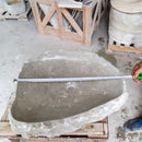 Seagrass Fossil Limestone Rustic Natural Stone Vessel Sink (W)16" (L)20" (H)5"
