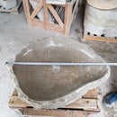 Seagrass Fossil Limestone Rustic Natural Stone Vessel Sink (W)16" (L)20" (H)5"
