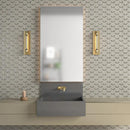 Seagrass Textured 3d Hexagon Limestone Mosaics 10 3/8x12
