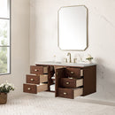 James Martin Amberly 48" Dual Mount Single Bathroom Vanity, Mid-Century Walnut