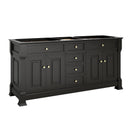 James Martin Brookfield 72" Double Bathroom Vanity, Black Onyx