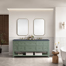 James Martin Breckenridge 72" Double Bathroom Vanity, Smokey Celadon