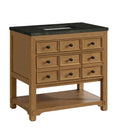 James Martin Malibu 36" Single Bathroom Vanity, Amber Birch