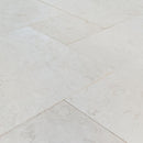 Shell Stone White Fossil Limestone Tumbled Pattern Set Tiles Floor and Wall Tile