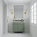 James Martin Brittany 36" Single Bathroom Vanity, Smokey Celadon
