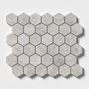 Silver Mystique Polished Hexagon Marble Mosaics 10 3/8x12