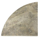 Silver Travertine 9" Shower Corner Shelf Honed and Filled