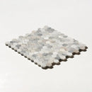 Silver Sky Honed Hexagon 1x1 Marble Mosaics 11 1/2x12 1/4