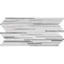 Silver Sky Polished Bamboo Marble Mosaics 6x12
