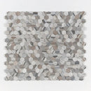 Silver Sky Polished Hexagon Marble Mosaics 10 3/8x12