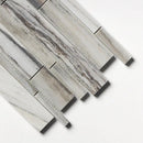 Silver Sky Polished Slides Marble Mosaics 12x16