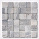 Silver Sky Tumbled 2x2 Marble Mosaics 12x12