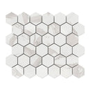 Simplicity Polished Hexagon 2 Porcelain Mosaics 10 3/8x12
