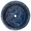 Natural Stone Sirius Black Marble Above Vanity Bathroom Sink Polished (D)16.5" (H)6" top view