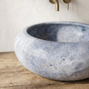 Sirius Silver Marble Natural Stone Vessel Sink (D)15.5" (H)6"