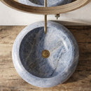 Sirius Silver Marble Natural Stone Vessel Sink (D)15.5" (H)6"